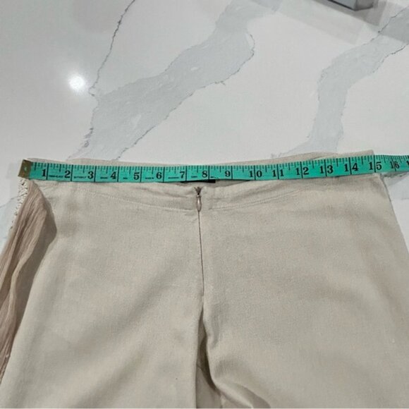 Vintage Nissa Linen Blend Hip Hugger Flared Pant - Picture 12 of 16